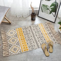 Bohemian Woven Linen Carpet
